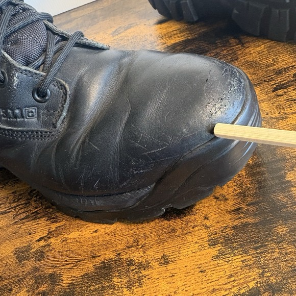 5.11 Tactical‎ ATAC 8" Storm Boots Mens Sz 11 Black Side Zip Military Tactical - Picture 11 of 13